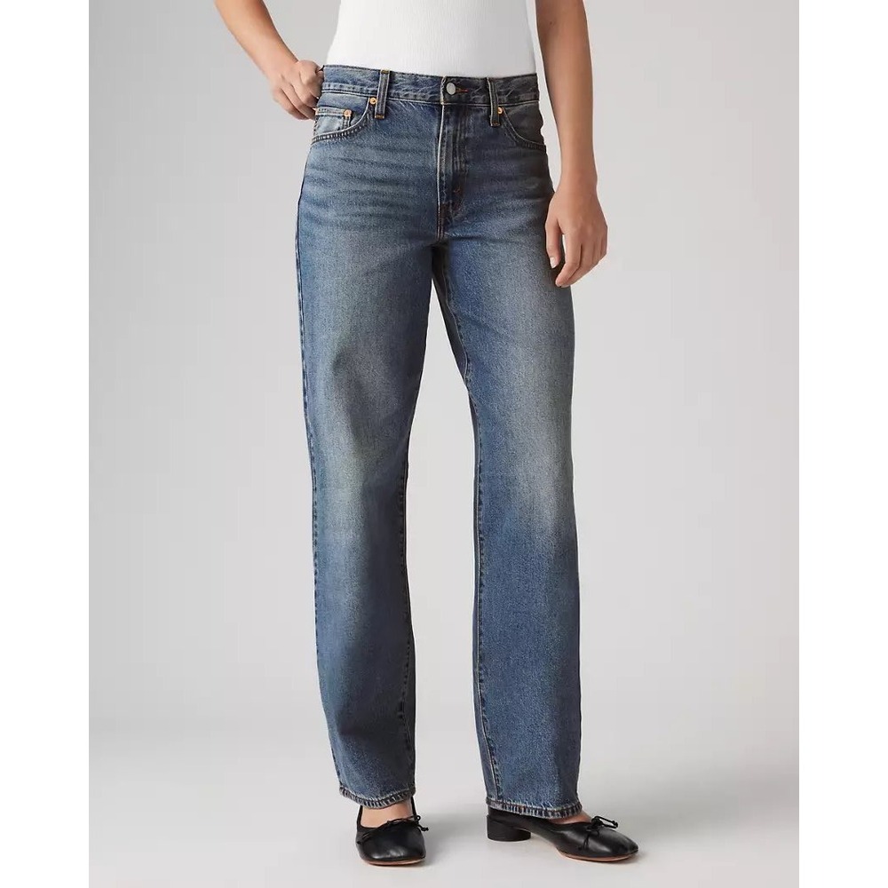 Levis Baggy Dad Jeans Women 32x30 Blue Denim Loose Relaxed Mid Rise NEW
